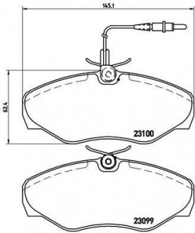 Гальмівні колодки дискові BREMBO P68 026 (фото 1)