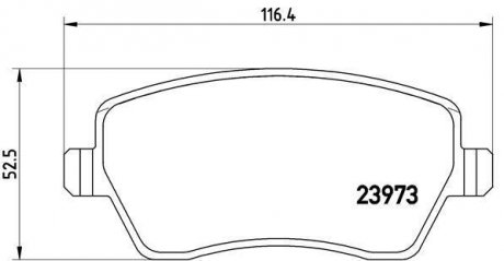 Тормозные колодки BREMBO P68033 (фото 1)