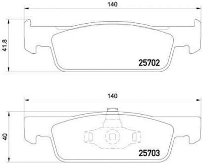 Тормозные колодки BREMBO P68059 (фото 1)