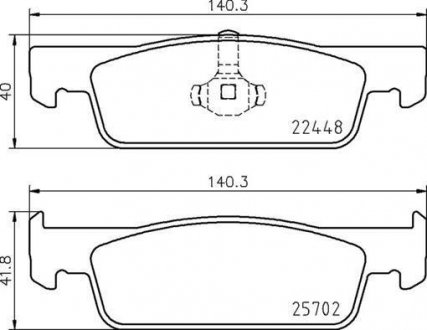 Гальмівні колодки дискові BREMBO P68069 (фото 1)