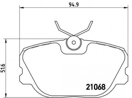 Гальмівні колодки дискові BREMBO P71 004 (фото 1)