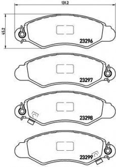 Гальмівні колодки дискові BREMBO P78 012 (фото 1)