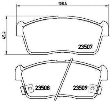 Гальмівні колодки дискові BREMBO P79 012 (фото 1)