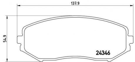 Тормозные колодки BREMBO P79018 (фото 1)