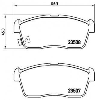 Гальмівні колодки дискові BREMBO P79 020 (фото 1)