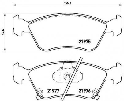 Гальмівні колодки дискові BREMBO P83 041 (фото 1)