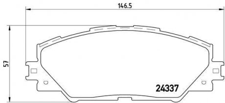 Тормозные колодки BREMBO P83071 (фото 1)