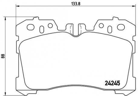 Тормозные колодки BREMBO P83075 (фото 1)