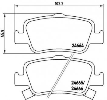 Тормозные колодки BREMBO P83080 (фото 1)