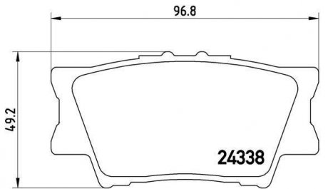 Тормозные колодки BREMBO P83089 (фото 1)