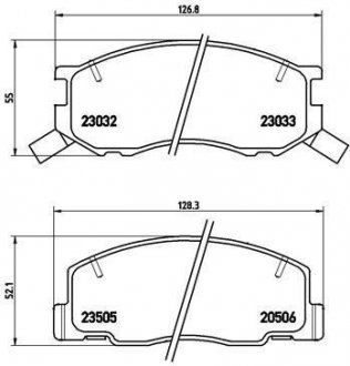 Гальмівні колодки дискові BREMBO P83 093 (фото 1)