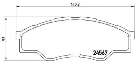 Гальмівні колодки дискові BREMBO P83 096 (фото 1)