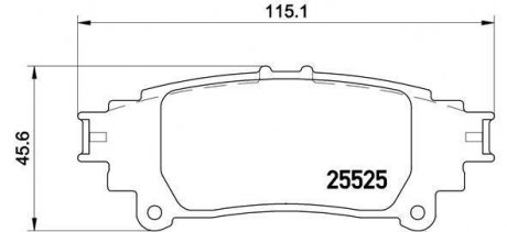 Гальмівні колодки дискові BREMBO P83 132 (фото 1)