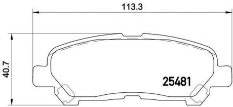 Тормозные колодки BREMBO P83138 (фото 1)