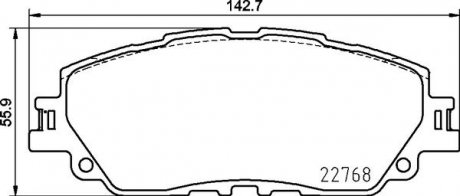 КОЛОДКИ ДИСКОВОГО ТОРМОЗА BREMBO P83 172 (фото 1)