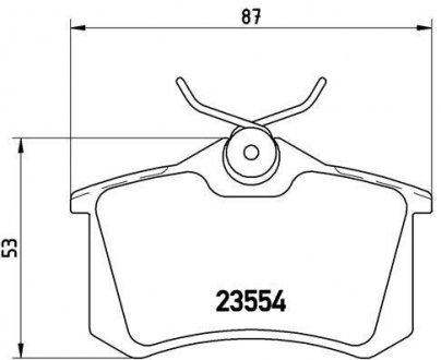 Тормозные колодки BREMBO P85017 (фото 1)