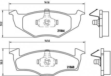 Гальмівні колодки дискові BREMBO P85 030 (фото 1)