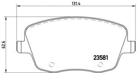 Гальмівні колодки дискові BREMBO P85 057X (фото 1)