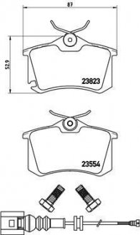 Гальмівні колодки дискові BREMBO P85 066 (фото 1)