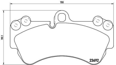 Гальмівні колодки дискові BREMBO P85 069 (фото 1)