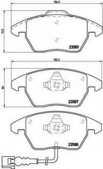 Тормозные колодки BREMBO P85075 (фото 1)