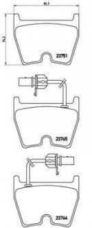 Гальмівні колодки дискові BREMBO P85 078 (фото 1)