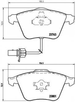 Тормозные колодки BREMBO P85084 (фото 1)