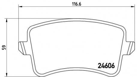 Гальмівні колодки дискові BREMBO P85 099 (фото 1)