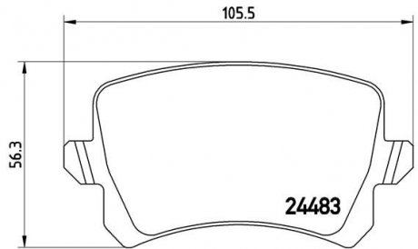 Гальмівні колодки дискові BREMBO P85 109X (фото 1)