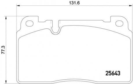 Колодка торм. диск. AUDI Q5 2.0 3.0 2011- передн. (пр-во) BREMBO P 85 122 (фото 1)