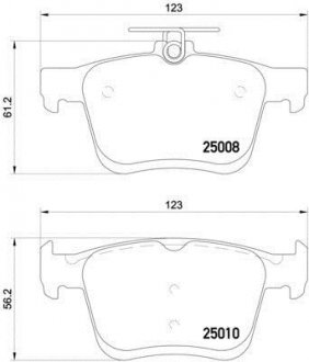 Тормозные колодки BREMBO P85125 (фото 1)