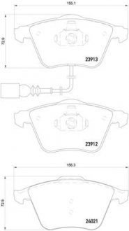 Гальмівні колодки дискові BREMBO P85 129X (фото 1)