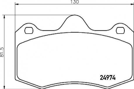 Гальмівні колодки дискові BREMBO P85 134 (фото 1)