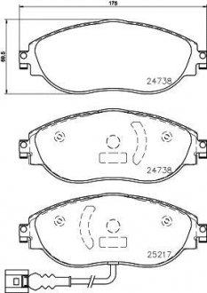 Гальмівні колодки дискові BREMBO P85144 (фото 1)