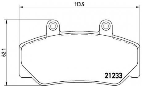 Гальмівні колодки дискові BREMBO P86 006 (фото 1)