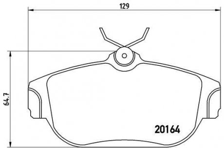 Гальмівні колодки дискові BREMBO P86 007 (фото 1)