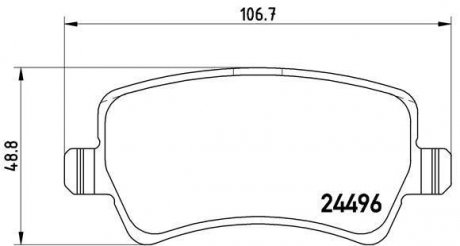 Тормозные колодки BREMBO P86021 (фото 1)