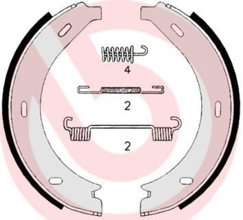 Гальмівні колодки барабанні BREMBO S50 517 (фото 1)