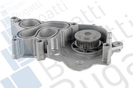 Помпа води Skoda Fabia/Octavia/VW Caddy/Golf/Passat/Seat 1.0/1.2/1.4TSI/1.6 12- (B/B) (6 лоп) BUGATTI PA10231 (фото 1)