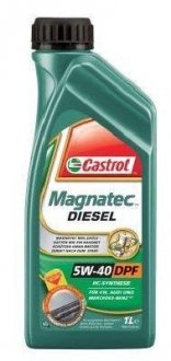 Олива моторна Magnatec Diesel 5w-40 DPF (Каністра 1л) CASTROL 1502B8 (фото 1)