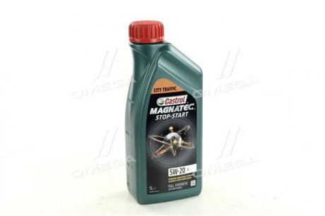 Олива моторна Magnatec STOP-START 5W-20 E (Каністра 1л) CASTROL 15CC52 (фото 1)