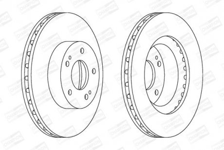 Диск гальмівний (вир-во) CHAMPION 562873CH (фото 1)