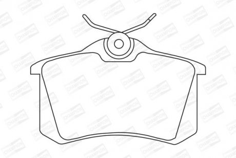 Колодки тормозные дисковые задние Citroen Berlingo (96-11)/VW Polo III (95-09) CHAMPION 571361CH (фото 1)