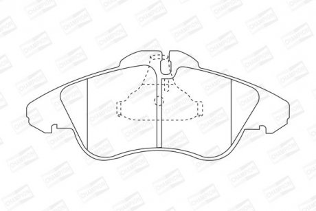 Колодки гальмівні (вир-во) CHAMPION 571844CH (фото 1)