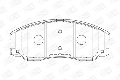 Колодки гальмівні дискові передні OPEL Antara CHAMPION 572570CH (фото 1)