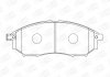 Колодки тормозные дисковые передние INFINITI EX CHAMPION 572575CH (фото 1)