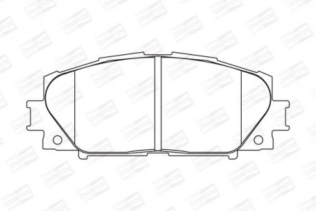 Колодки гальмівні дискові передн Toyota Yaris (05-11, 11-20) CHAMPION 572578CH (фото 1)