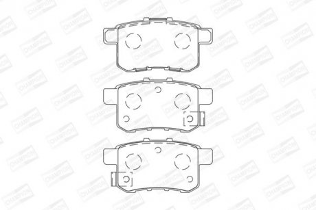 Колодки гальмівні дискові задні Honda Accord 2.0 (08-) CHAMPION 572626CH (фото 1)