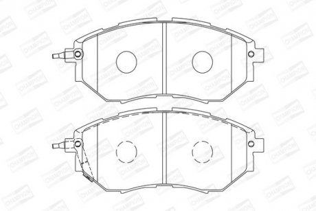 Колодки тормозные дисковые передние SUBARU Outback (BR) (09-) CHAMPION 572638CH (фото 1)