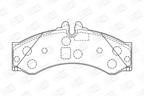 Колодки гальмівні дискові передні/задні MB Sprinter, VW LT CHAMPION 573731CH (фото 1)